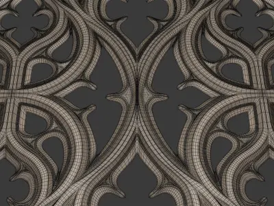 Paneling belonging to Carlisle Cathedral  1842 V3 3D model