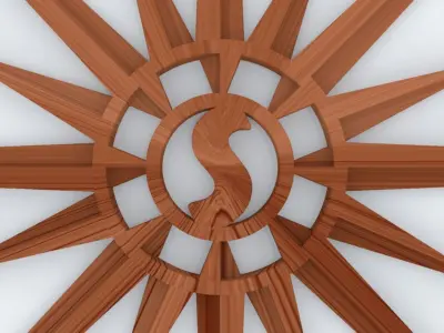 Geometrical Star 3D print model