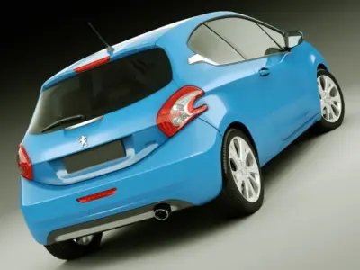 Peugeot 208 3 Door 3D model