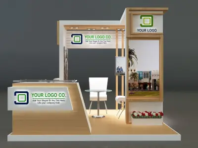 Booth Exhibition Stand a327b 3D model