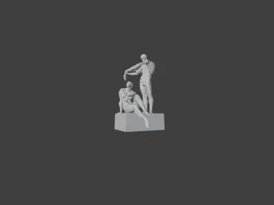Rugen Sculpture Germany ideals people  KDF 3D model