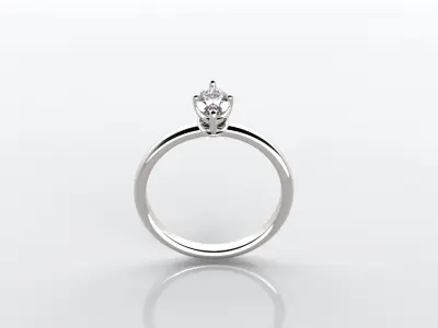 3D printable Ring from jewelry set 002 Free 3D print model