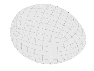 Easter eggs Low-poly 3D model