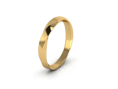 Ready-made gold ring for 3D printing 3D print model