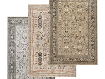 Rug Set 1472 3D model