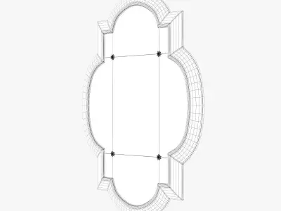 Uttermost andorra gold mirror 3D model