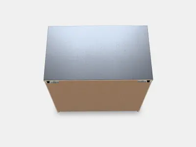 MALM Chest of 3 drawers 4 Low-poly 3D model