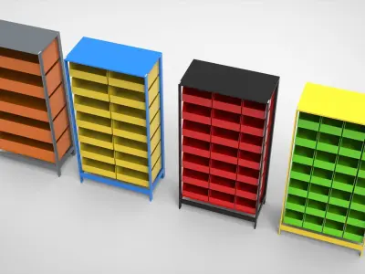  Warehouse Racks  3D model
