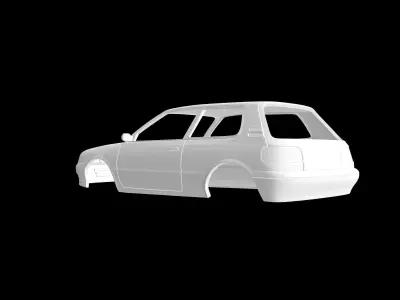 Toyota Corolla GT 1989 3D print model