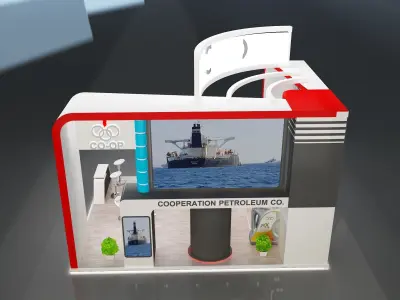 model Booth Exhibition Stand a229a 3D model