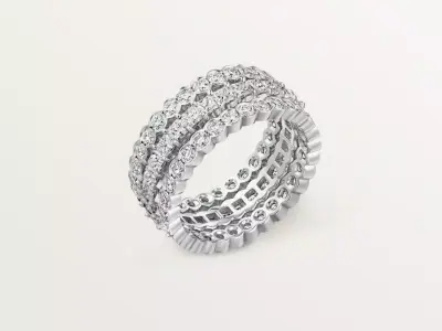 BRODERIE - RING - FULL DIAMONDS 3D print model