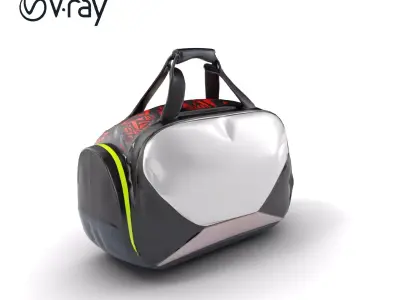 Ergonomic Athletic Gear Bag model pack Low-poly 3D model