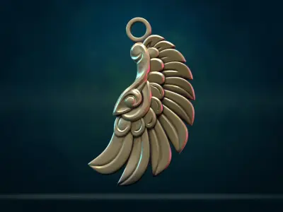 Wings and Pendant 3D print model