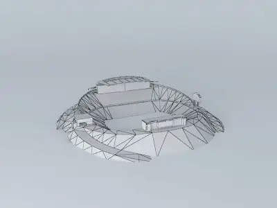 Autzen Stadium Free 3D model
