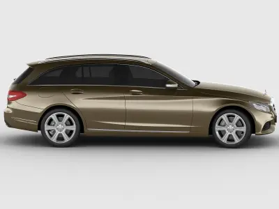 Mercedes C Class estate 2014 exclusive 3D model