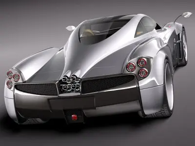 Pagani Huayra 2012 3D model