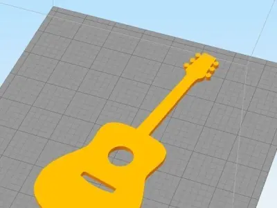 Music instruments wall decoration 3D print model