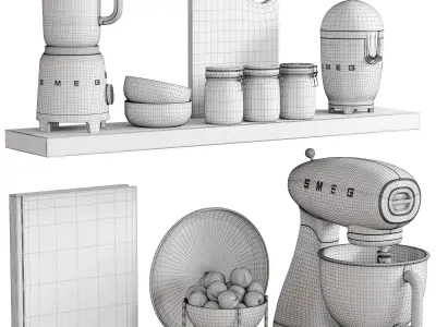 kitchen accessories N056 Low-poly 3D model