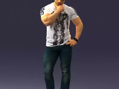 Man in pose 0117 3D model