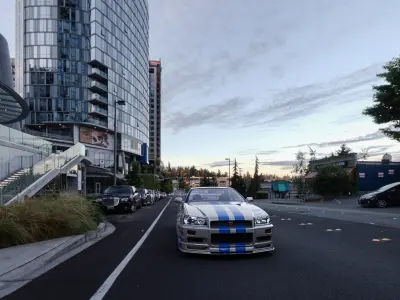 NISSAN R 34 - 2FAST 2 FURIOUS CONCEPT 3D MODEL 3D model