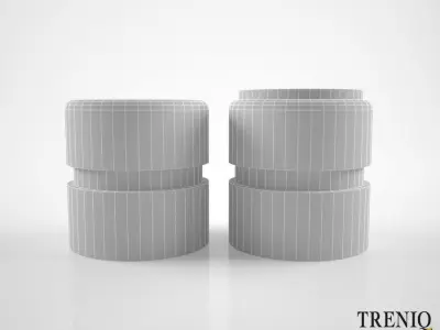 Treniq Lune A Stool 3D model