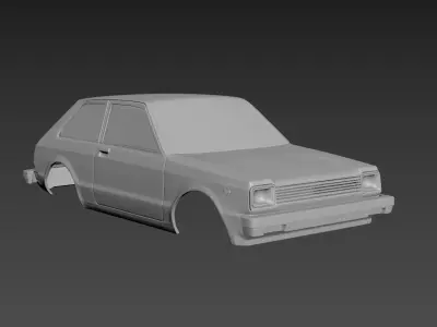 Toyota Starlet kb61 1983 Body For Print 3D print model