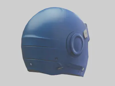 Cartoon Sports Helmet model 3D model