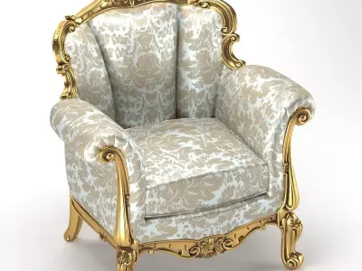 Armchair Berchet ANGELO CAPPELLINI 28570 3D model