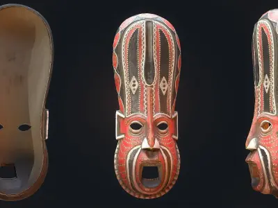 African mask 7 3D model