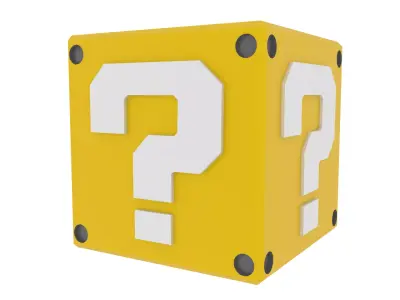 Mariobros Cube Low-poly 3D model