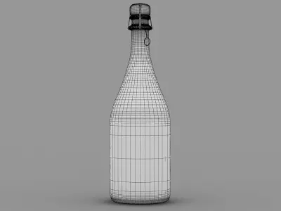 Champanger Bottle  -Dom Perignon- 3D model
