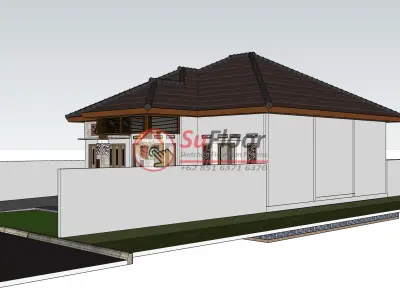 House 10x14m code 479- Sketchup 3D model 3D model 3D model