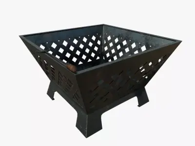 Fireplace Garden Equipment Yard Log Fire Park 3D model