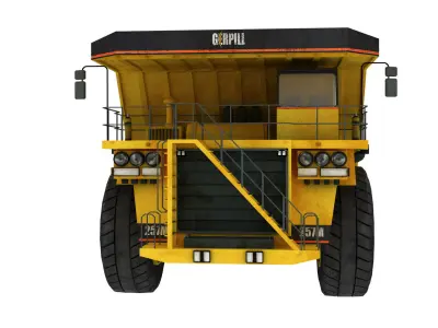 Dump Truck Low-poly 3D model by gayan220