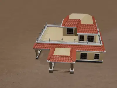 Modern house 3d model 3D model purchase