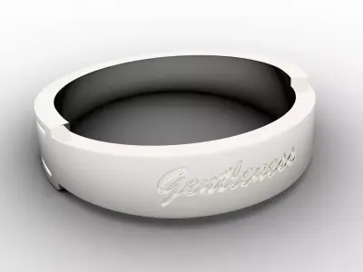 Gentleness Ring Female Silver 3D print model