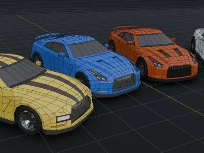 Sport Car Bundle  3D model