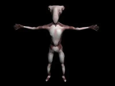 Biomechanic Alien Monster  Ztool max obj Free low-poly 3D model