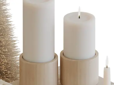 Decorative Set-06-Christmas Decor 3D model