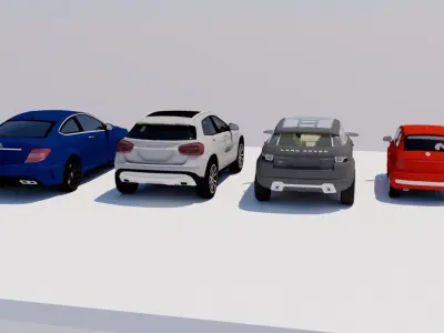 CARS HIGH DEFINITION Low-poly 3D model