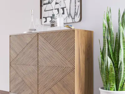Modern Bar Cabinet 3D model