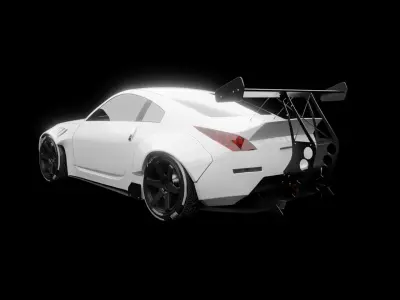 Nissan 350z - rocket bunny 3D model