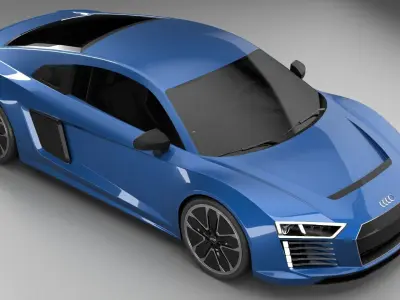 Audi R8 E-Tron 2016 3D model