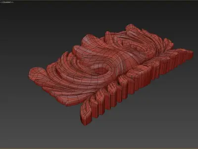 Carved Corbel 3D model 3D model