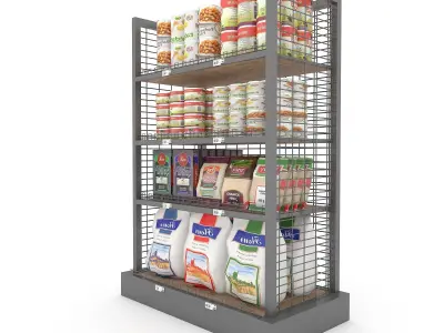 canned food 02 Low-poly 3D model