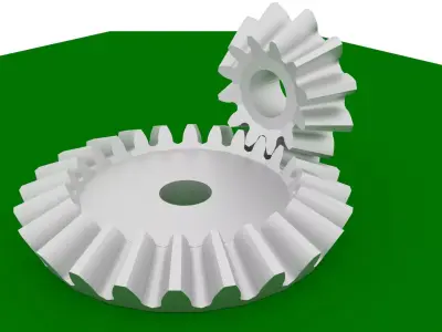 Bevel Gears Three pairs 3D print model