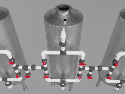 WATER TREATMENT PLANT 3D model