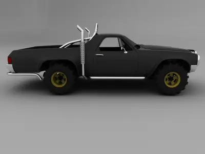 Truck based Chevrolet El camino 1970 3D model