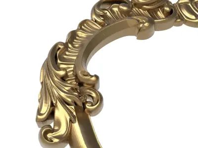 Carved Picture Frame 3D model