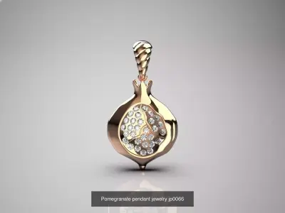 The Pomegranate Abundance stl 3d fbx obj jewelry Collection 3D Model Pack